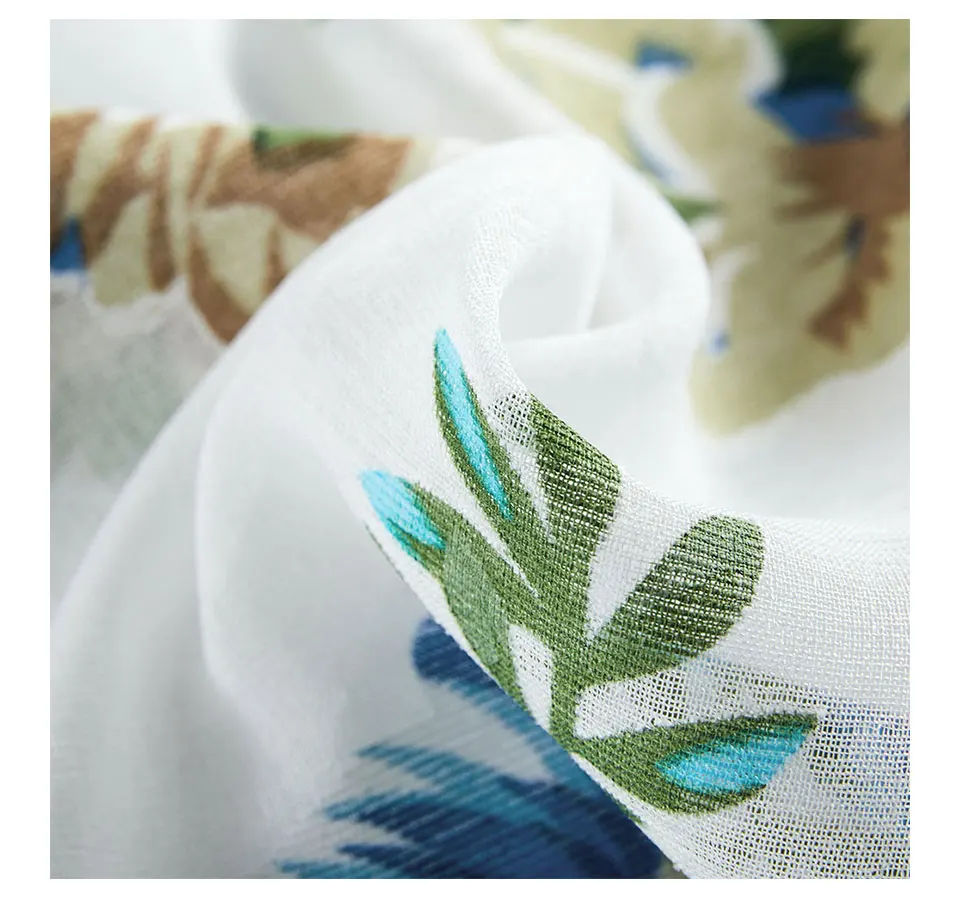 Соревнование CDIY Цветочный Тюль для Гостиная Спальня вуаль шторы Европа печатных штор шторы индивидуальные ткань