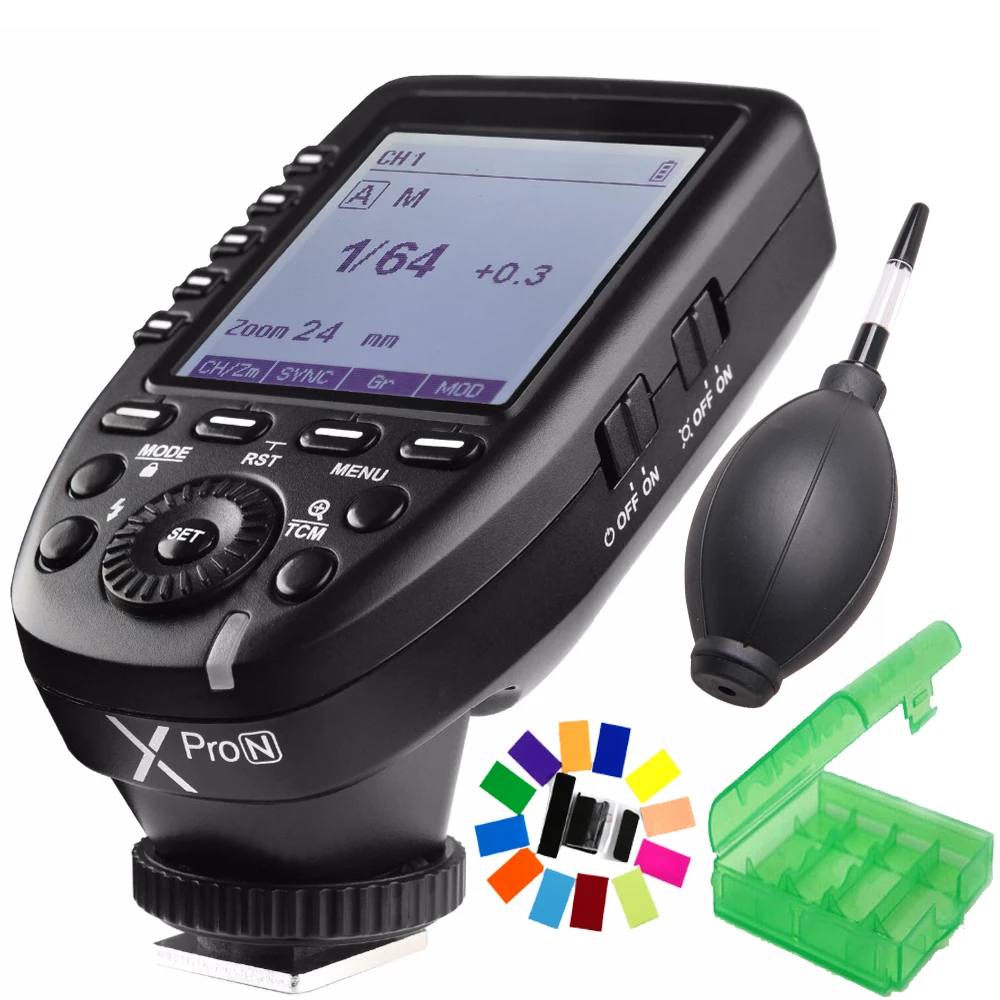

Godox Xpro-N i-TTL II 2.4G Wireless Trigger High Speed Sync 1/8000s X system with LCD Screen Transmitter For Nikon DSLR