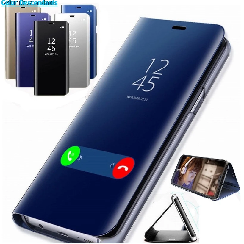

Stand Flip Case For Xiaomi Mi 9 A2 8 Lite A1 6X 5X F1 Mirror Phone Case For Redmi 7 Note 7 6 Pro 5 Plus 6A 4 4X Cover Funda Capa