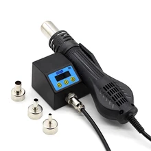 8858D паяльная станция с горячим воздухом светодиодный цифровой паяльный тепловой пистолет паяльная станция ESD SMD Сварка SMT ремонтная машина VS 8858 858D