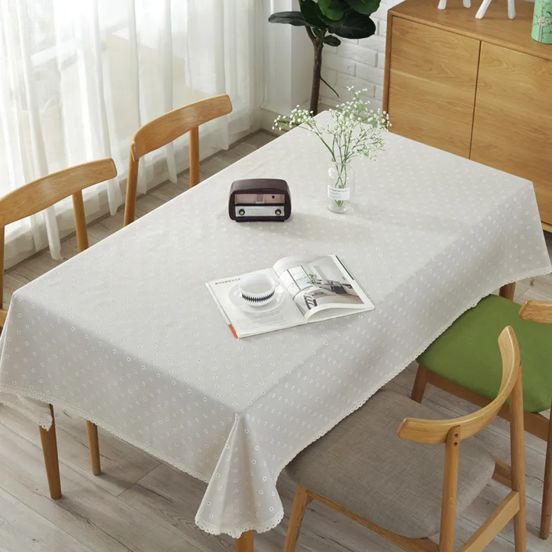 Простой хлопок и лен качество скатерти чайный коврик для стола ткань обеденное место коврики для кухни 1 шт