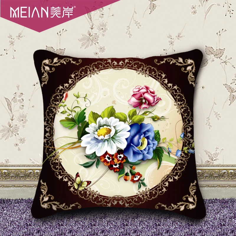 Coast a cross stitch pillow for the new living room sofa cushions precise printing 3D cross stitch pillow pillow set