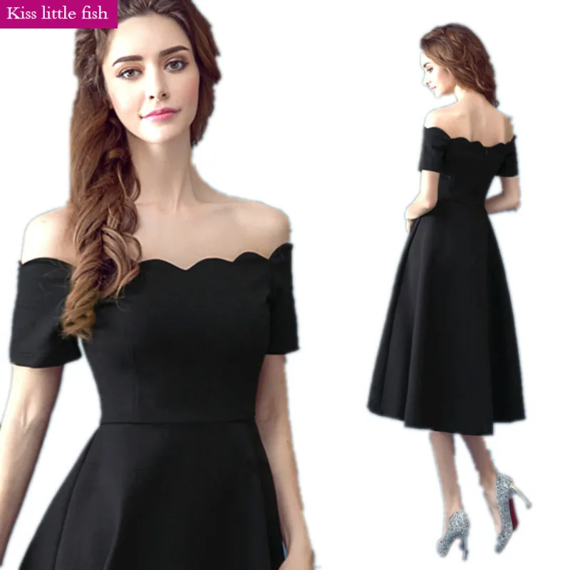 black cocktail dress for prom