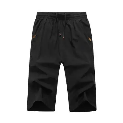 best men's casual shorts Movement Seven Breeches Loose Thin Summer  black shorts mens elastic fabric very large size L-6XL 7XL 8XL 9XL best casual shorts Casual Shorts