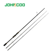 Спиннинговое удилище JOHNCOO, карбоновое литье, подтягивающее удилище, 2 секции, удилище для рыбной ловли Ex-Fast, Удочка 2,1 м мл м, 2 наконечника, 5-28 г