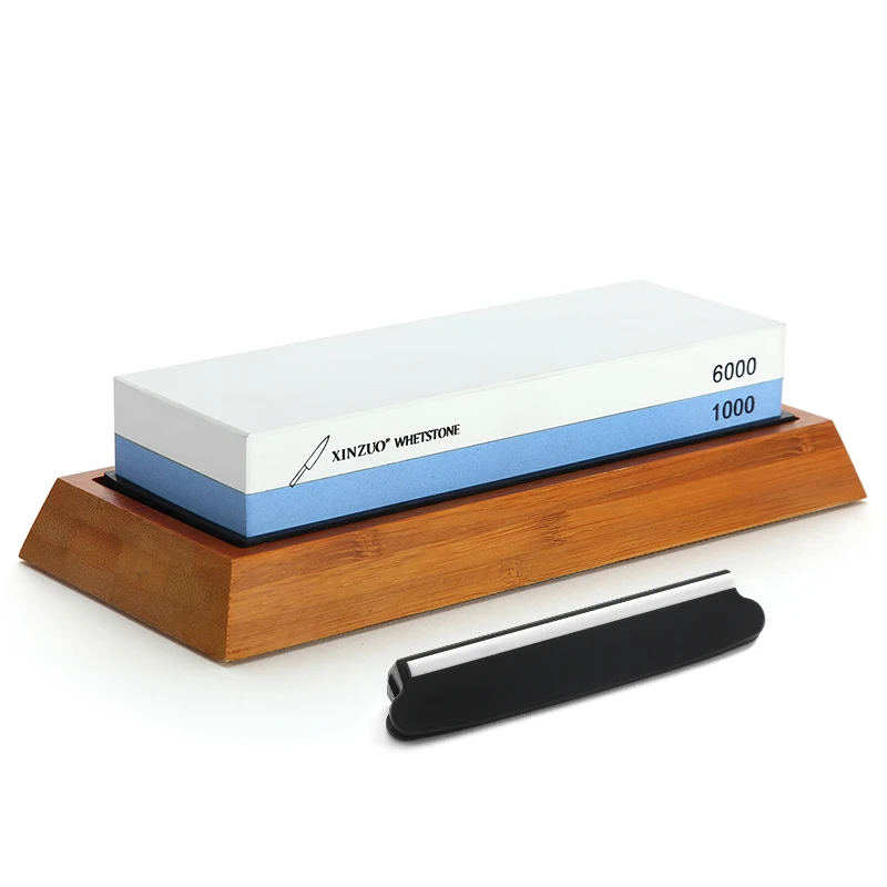  XINZUO Double Side 1000/6000 Grit Whetstone Professional Knife Sharpener Sharpening Grinding Stone  - 32659736584