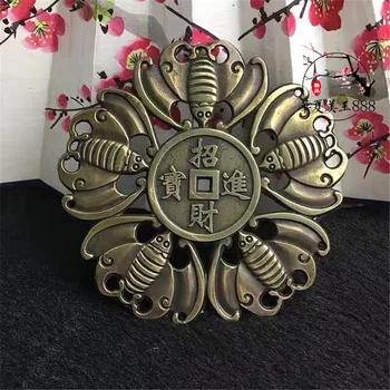 

Chinese old Brass hollow out for old copper carving pendant Decoration