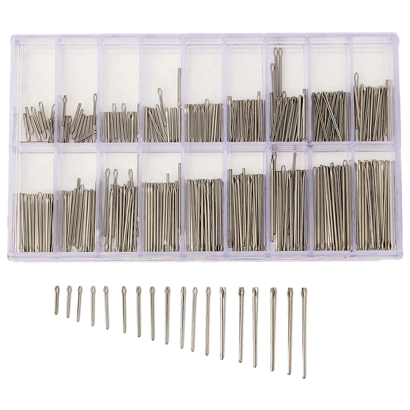 

360PCS 6-23mm Stainless Steel Watch Strap Band Link Cotter Pins Spring Bar Tool