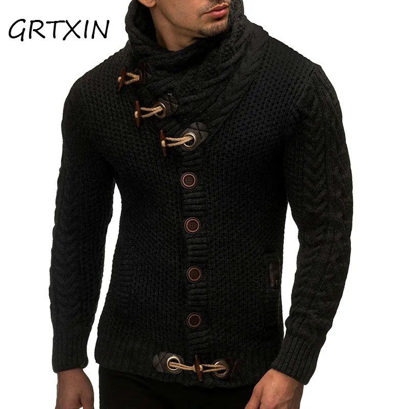 #Special Offers Sweater Cardigan Men Male Brand Casual Slim Sweaters Men Horns Buckle Thick Hedging Turtleneck Men'S Sweater XXL #Special Offers Sweater Cardigan Men Male Brand Casual Slim Sweaters Men Horns Buckle Thick Hedging Turtleneck Men'S Sweater XXL