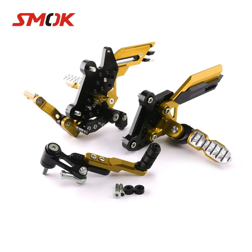 Задняя подставка для ног SMOK мотоцикла с ЧПУ алюминиевый сплав Honda CBR650F CB650F 2014 2015 2016