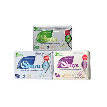 

3 packages lot Shuya Sanitary Towels Organic Cotton Anion Pads Anion Sanitary Napkin Panty Liners Anion Pads