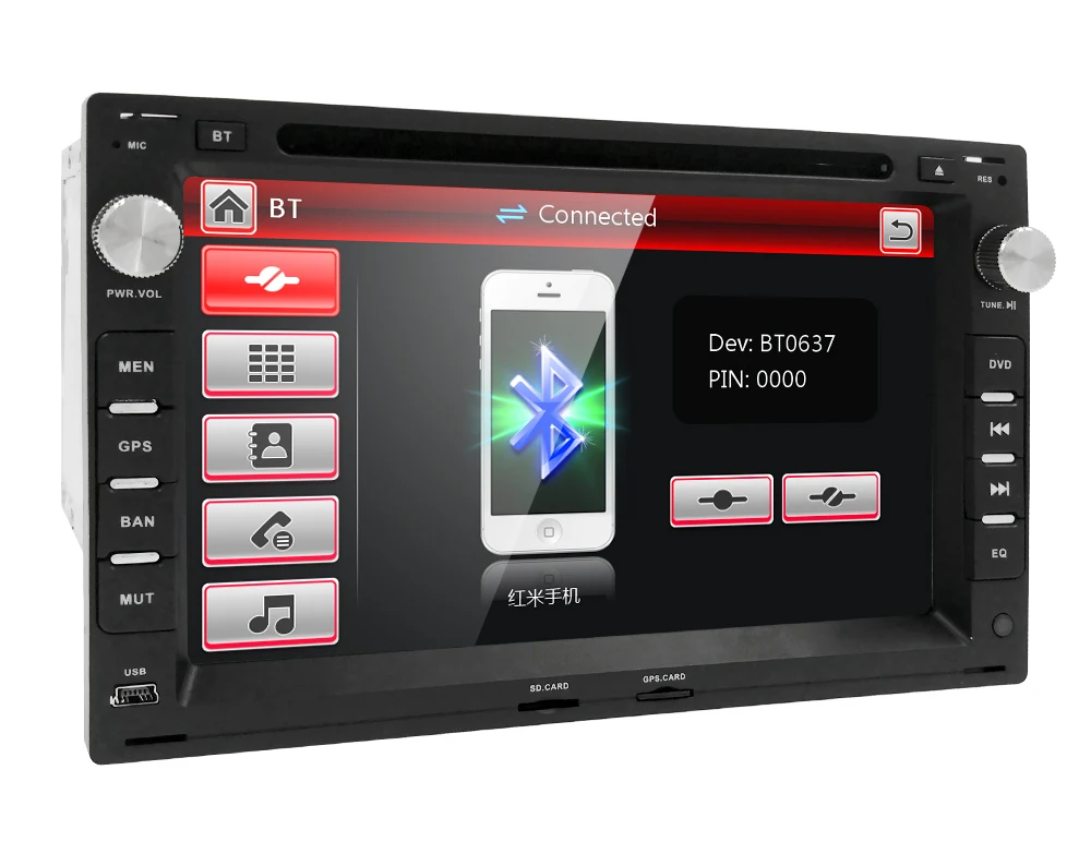 7 &quotавтомобильный dvd плеер с GPS BT/TV аудио Радио стерео автомобильный мультимедиа