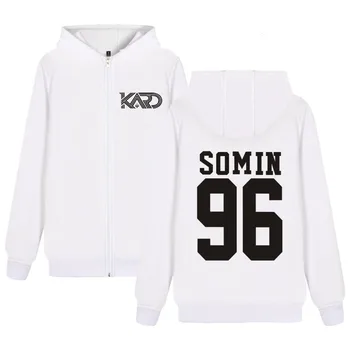 

KARD SOMIN 96 fashion hip hop sport Hoodie Sweatshirts men women zipper hoodie jackets casual long sleeve hooded tracksuits tops