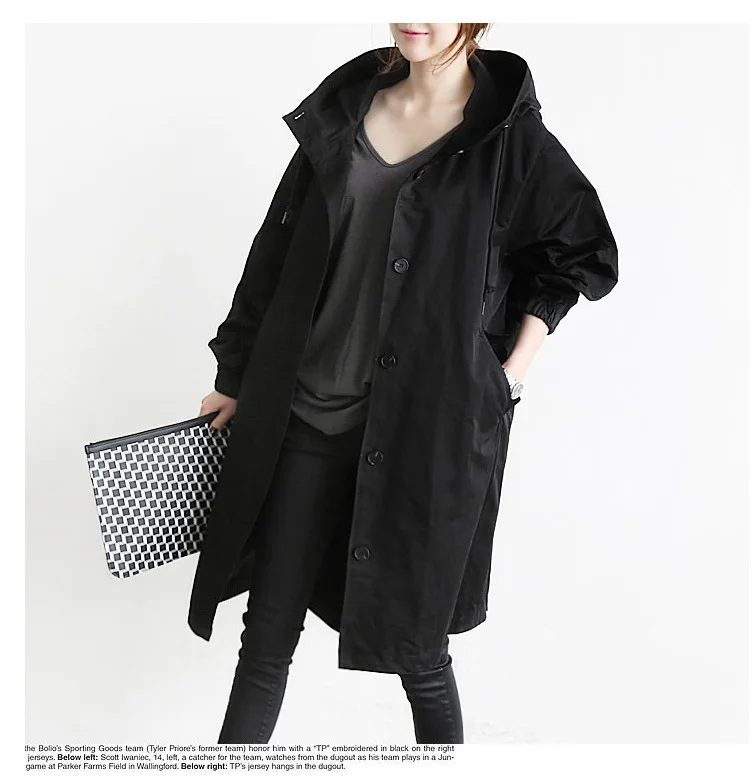2019 из 2019 увеличение размеры женская одежда Корейский издание тонкий Windswear жира мм средней и длинной 200 видов пальто свободного кроя тренд