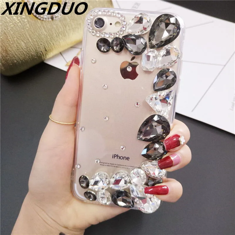 

XINGDUO DIY Bling 3D Color Crystal Diamond Soft Back Phone Case Cover For Huawei P20 PRO Lite/mate 20 Lite/Mate 20 Pro/P10 Lite