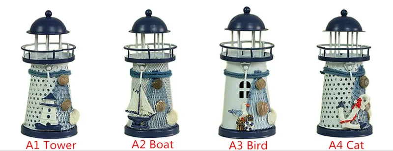 Candle Holder Vintage Mediterranean-Style Iron Tower