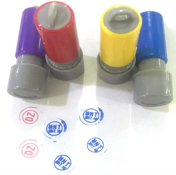 

1pcs Red Blue Customized 8mm Small Stamps for Your Own Logo To Distinguish Refurbished LCD flex cable repair oil Printing ink