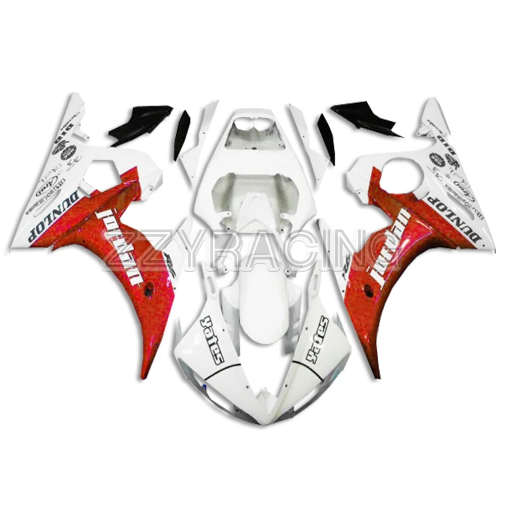 

Injection Fairings for Yamaha R6S 2006 - 2009 2007 2008 Complete Motorcycle 06 07 08 09 ABS Plastic Cowlings Red White Hulls New