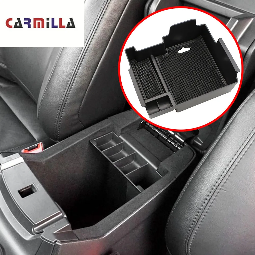 Carmilla подлокотник ящик для хранения для Ford Explorer 2011- центральной консоли Bin перчатки лоток держатель Чехол 2012 2013