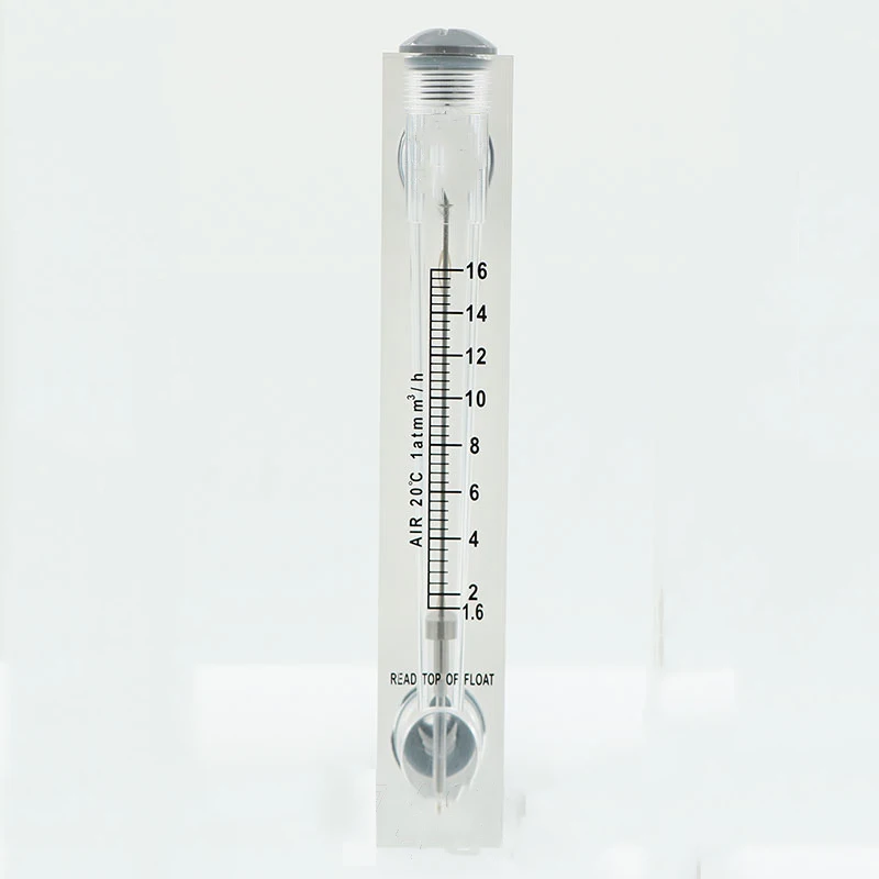 1,6-16 м3/ч 1/" с британской конической трубной наружной резьбой панель ПММА тип газа Поплавковый расходомер воздуха ротаметр расходомер без клапана управления