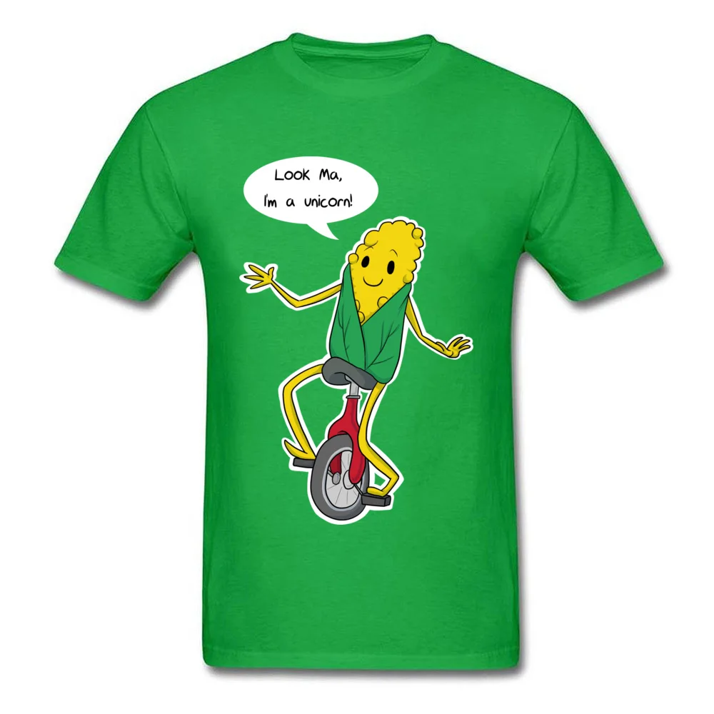 Look Ma Im a Unicorn T-shirts Company Short Sleeve Street 100% Cotton Fabric Round Neck Mens Tops T Shirt Summer Tshirts Fall Look Ma Im a Unicorn green