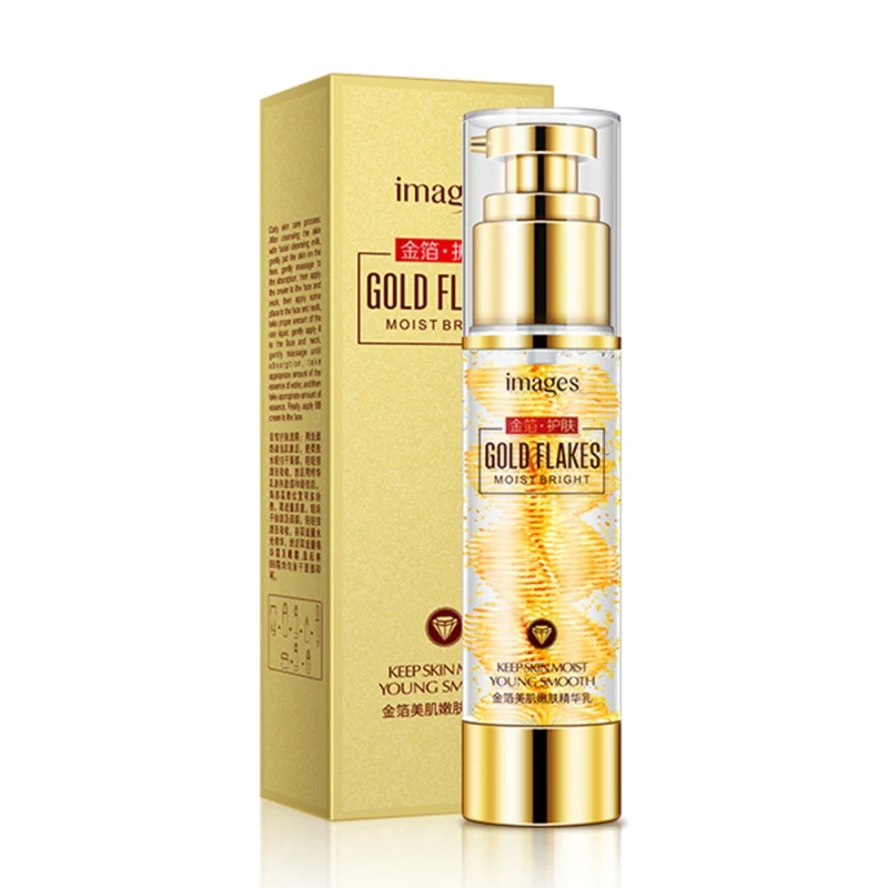 

60ml Lifting Skin Gold Foil Essence Emulsion Moisturizing Nourishing Skin Lighten Fine Lines Softening Keratin Face Product A3