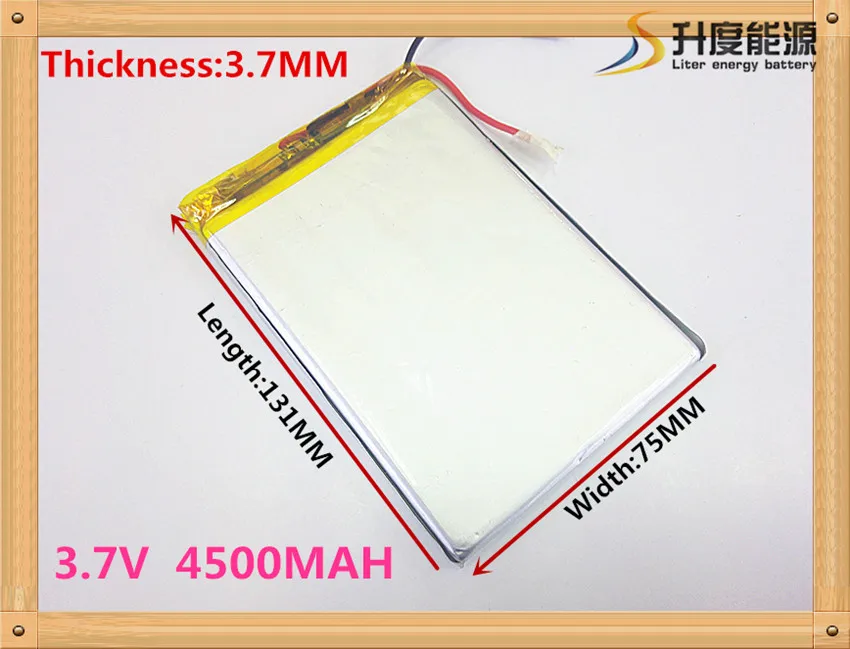 best battery brand 3775131 3.7V 4500mah Lithium polymer Battery For
