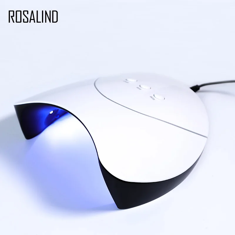 

ROSALIND Nail Dryer Tool UV Led Lamp 36W Machine Manicure for Curing 60/90/120S Gel Nail Varnishes USB Connector Nails Art Dryer