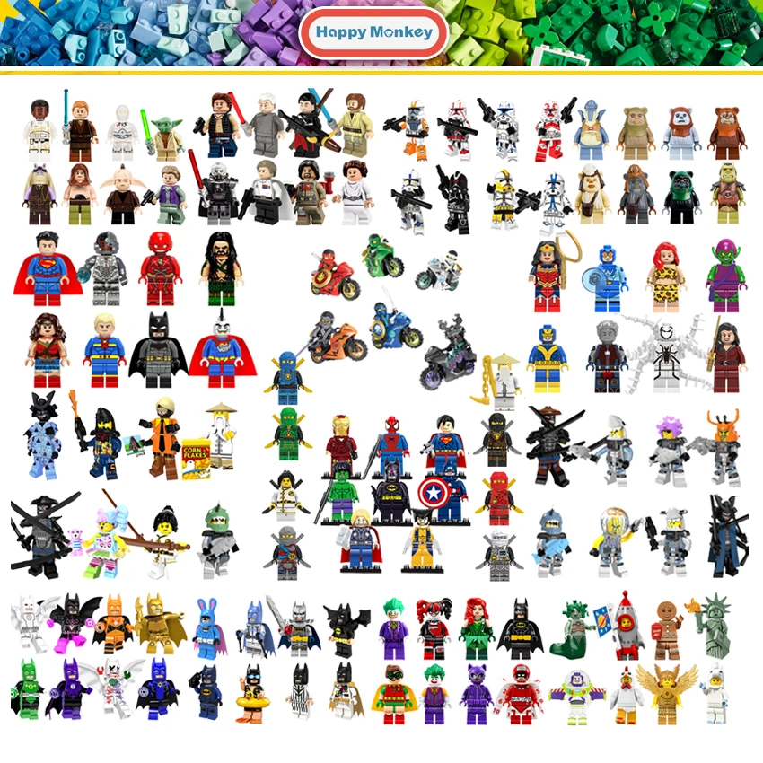 

2018 Hot Sale legoingly Building Blocks Set Super Hero Ninjago StarlyWars Brick Figures Compatible With LegoINGly KIDS TOYS zk30