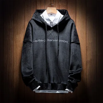 

Winter New brand Fleece Hoodie Streetwear Solid Hooded Jackets Hoody Pullover Thicken Mens Hoodies and Sweatshirts Size M-5XL