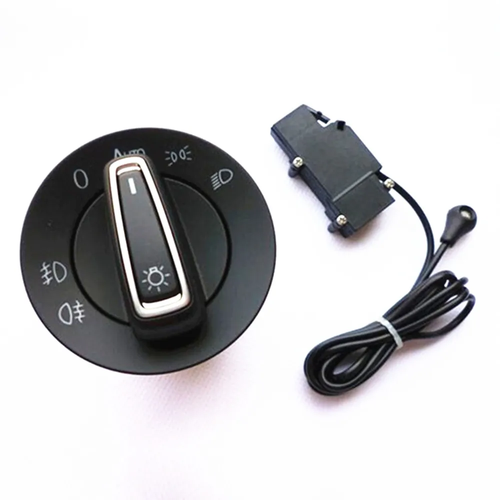 VW Golf 7 Original Chrome Head Light Control Switch Car Auto Headlight