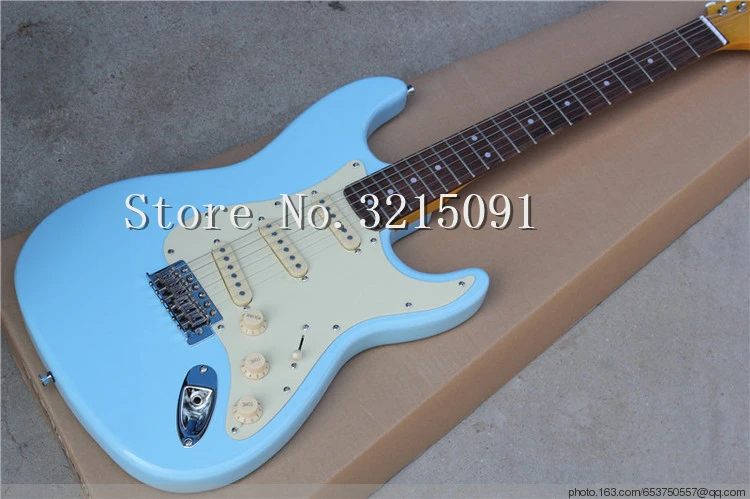 

Factory store sky blue stratocaster rosewood fretboard 6 string Electric Guitar