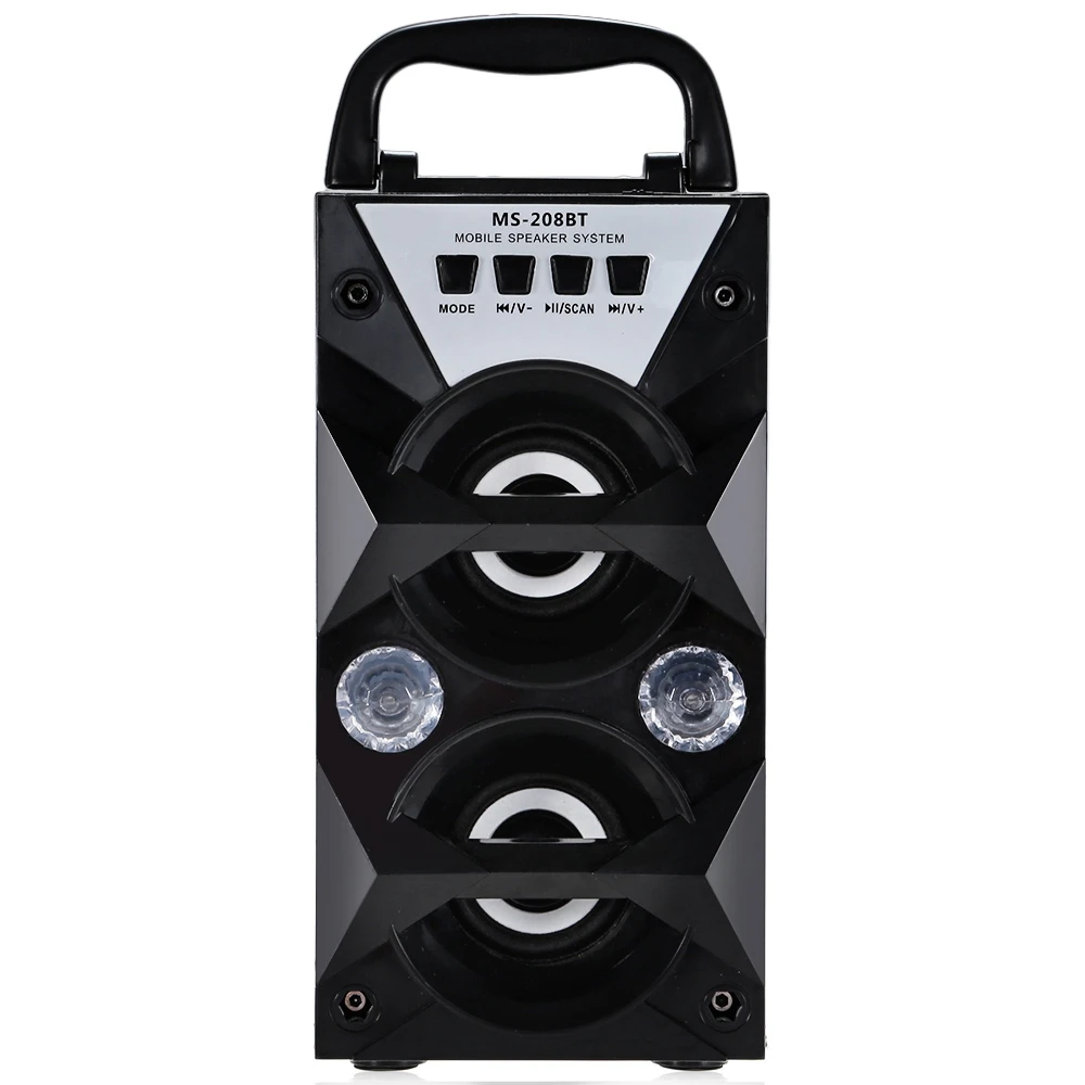 

Portable High Power Output FM Radio Wireless Bluetooth Speakers Support FM LED Shinning Loudspeaker USB TF Card Palyer Speakers