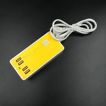 

B type Portable High Speed Fast Charger 4 Ports USB Fast Charger Power Adapter travel wall charger US Plug 10pcs/lot