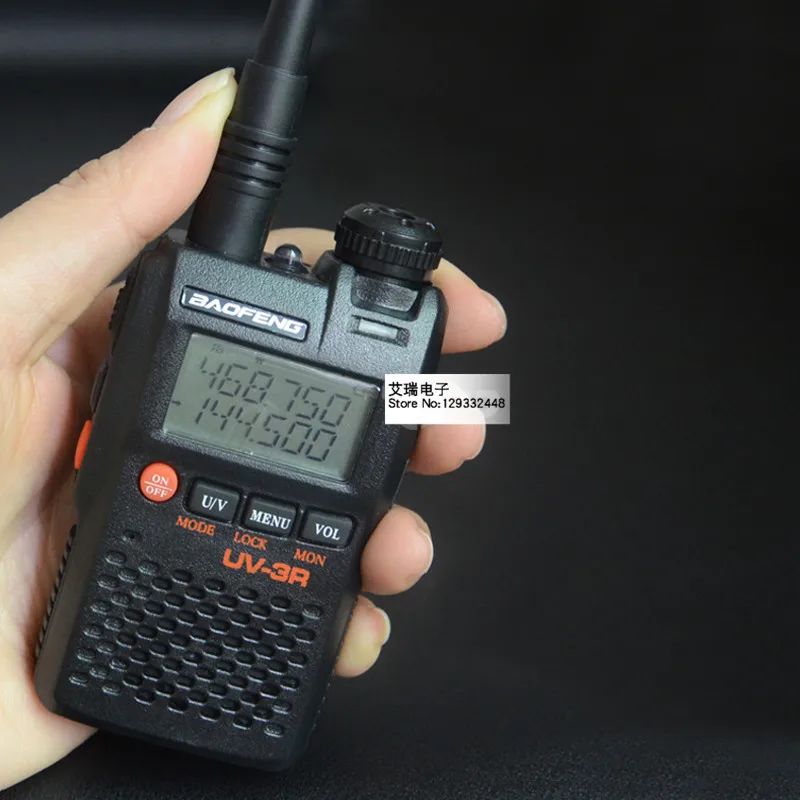 Оригинальные мини Baofeng UV-3R Двухканальные рации Dual Band 136-174/400-470 двухдиапазонный УКВ