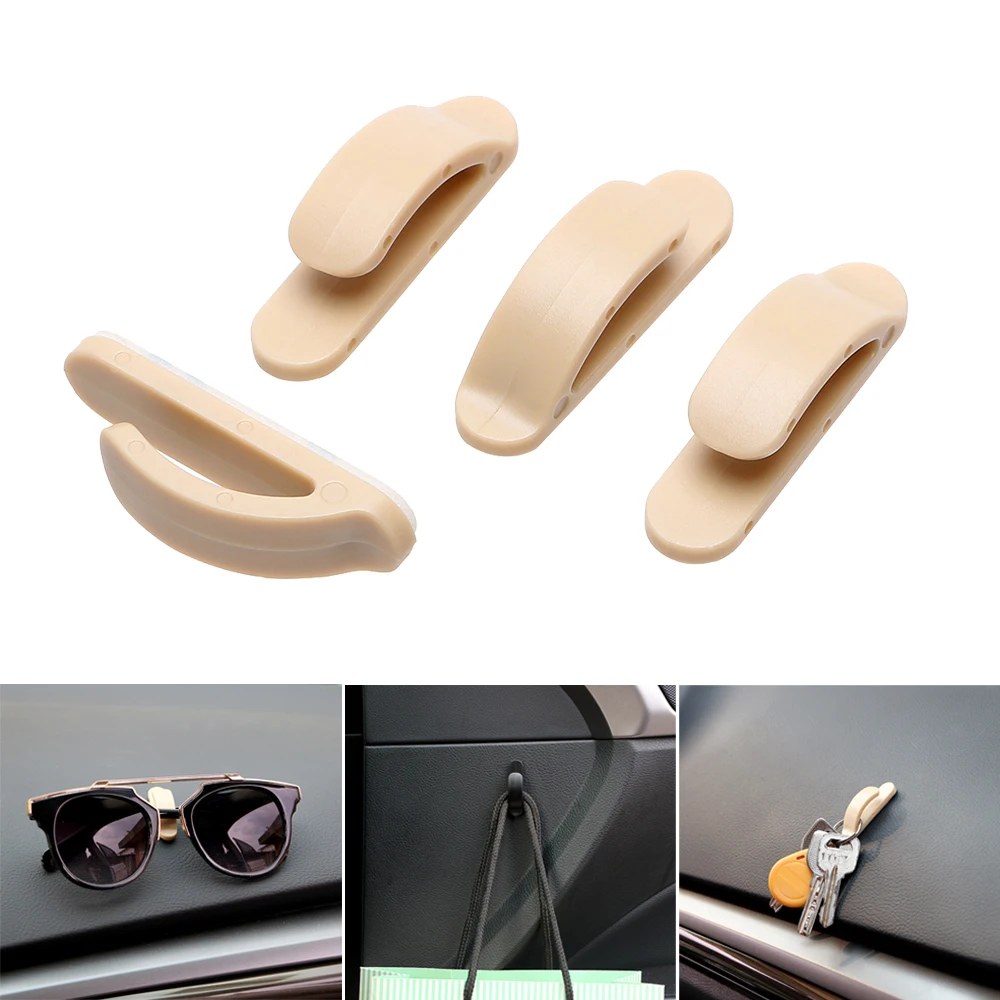 4Pcs/set Auto Hanger Holder for Bag Keys Purse Grocery Plastic Clips