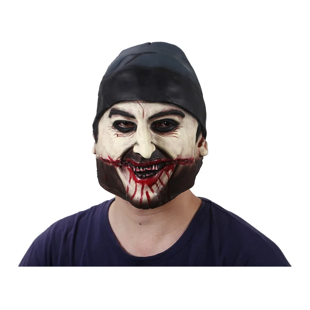 

New Scary Latex Mask Realistic Horror Skull Rubber Full Face Pirate Masks Party Mask Terrorist Halloween zombie Mask