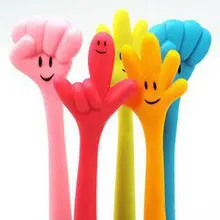 1 шт./лот, милая Шариковая ручка с изогнутыми пальцами/гибочная ручка/пишущая шариковая ручка