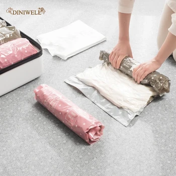 

Travel Storage Bags Clothes Compression Bags Hand Rolling Organizer Bags No Vacuum Or Pump Sacks Save Space Luggage Accessories