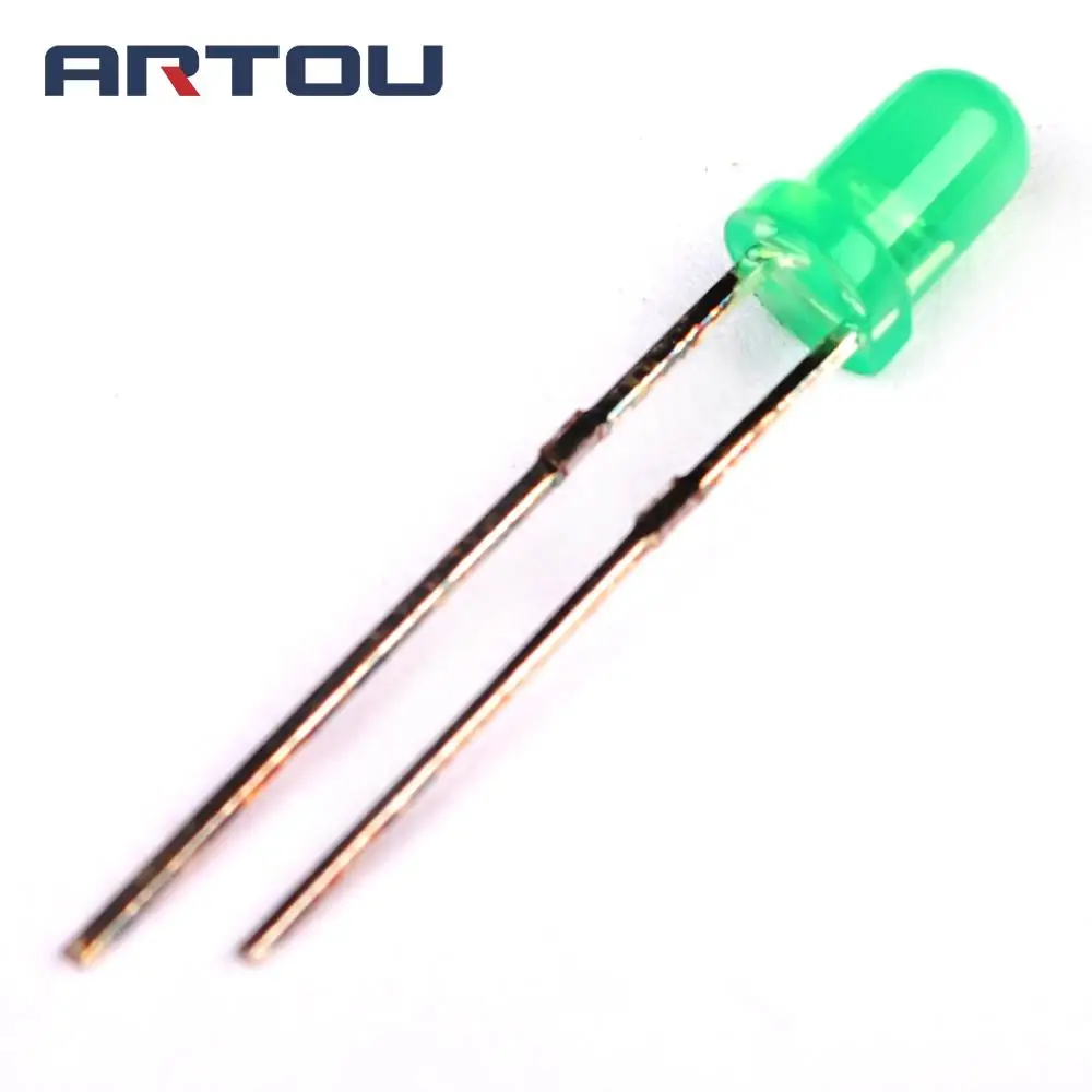 1000PCS 3mm Green LED Light Emitting Diode LED Green Color Hot salein