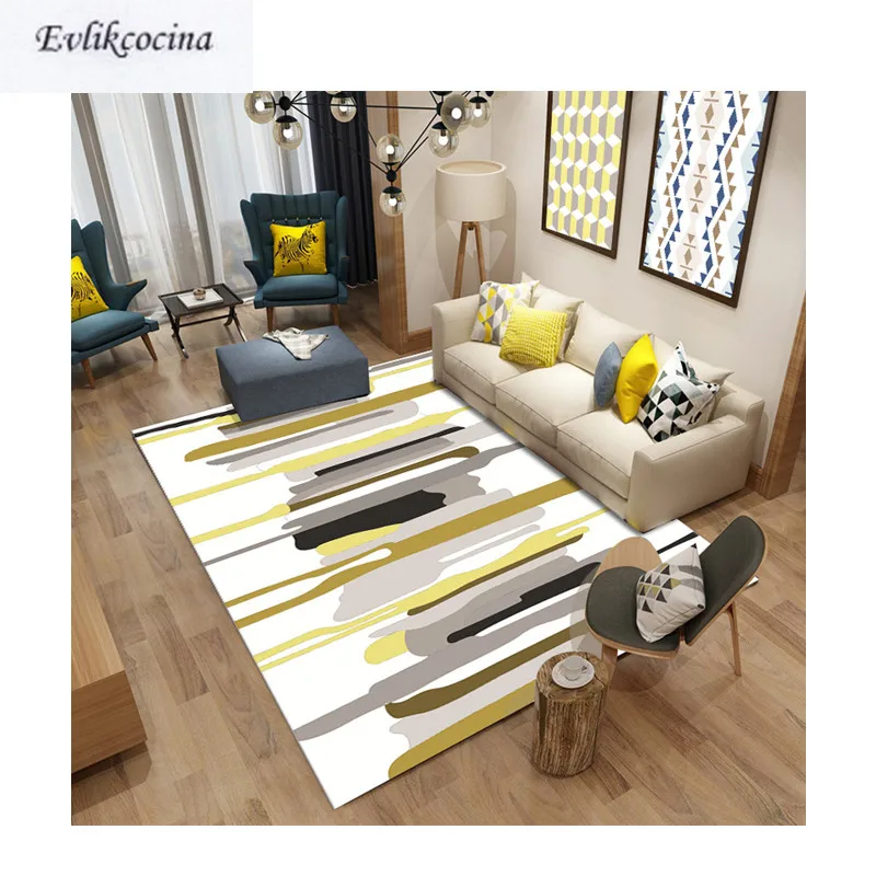 Цветные полосы на белом ковре, коврик для комнаты, коврик для гостиной, спальни, Tapete Para Sala Alfombra