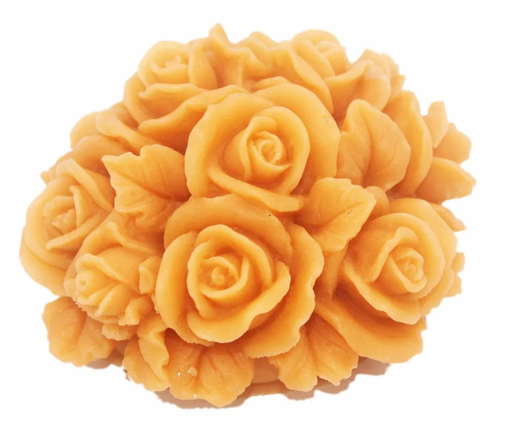 

3D Roses Silicone Soap mold DIY Hangmade Craft 3d soap molds S559