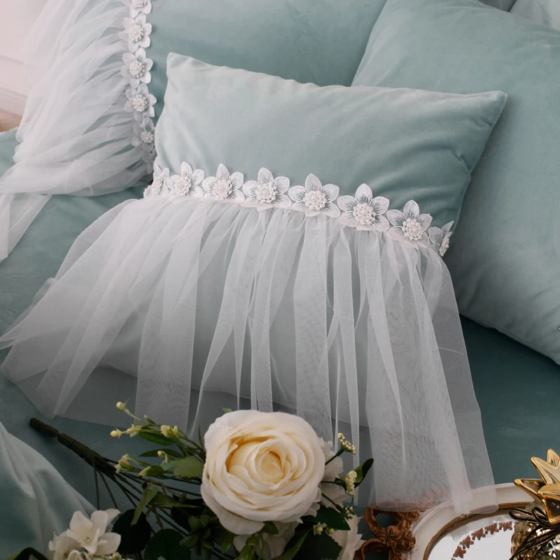 

New luxury lace princess pink flower Cushion Cover suede soft cushion case sofa bed car home room Dec wholesale FG1098