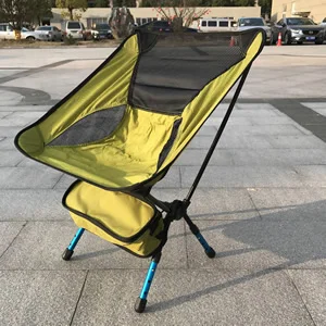 Рыболовный пляжный стул портативный складной стул Cadeira максимальный Подшипник нагрузки 150 кг - Цвет: yellow chair