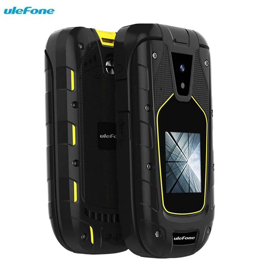 Ulefone Armor флип 2G мобильный телефон 2 4 дюйма + 1 44 MTK6261A 32 МБ ОЗУ 64 Мб ПЗУ 1.3MP задняя