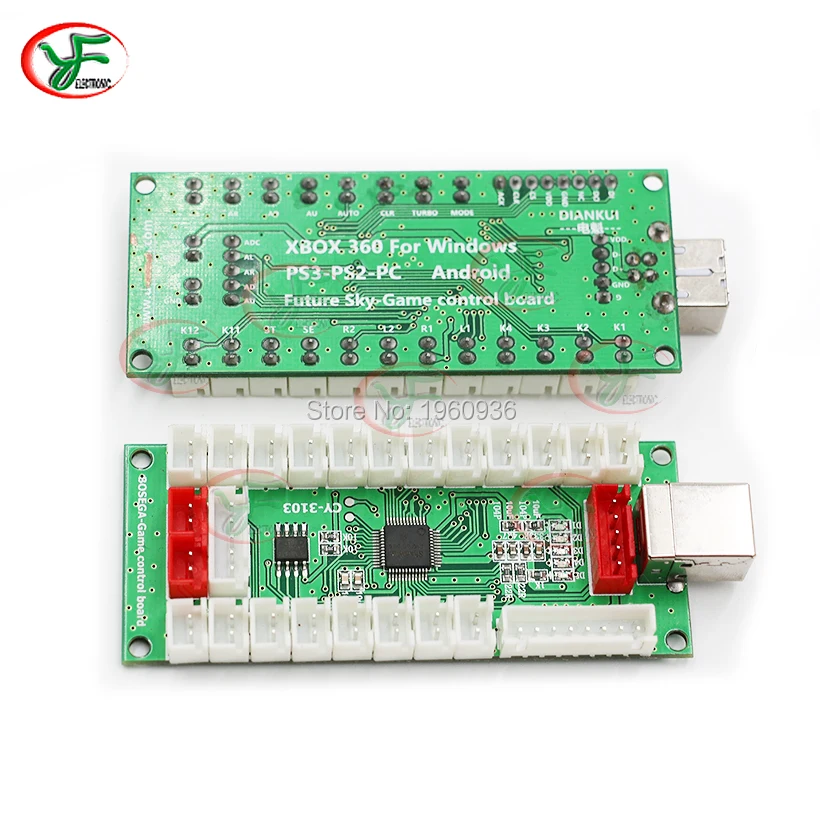 Usb-датчик для ПК Raspberry pi/PS2/PS3 аркадная игра Сделай Сам Наборы 5Pin джойстик 5 V хромированный световая кнопка