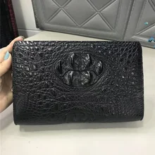 Натуральная крокодиловая кожа, замок с паролем, деловой рабочий клатч, натуральная кожа аллигатора, мужской большой кошелек для карт