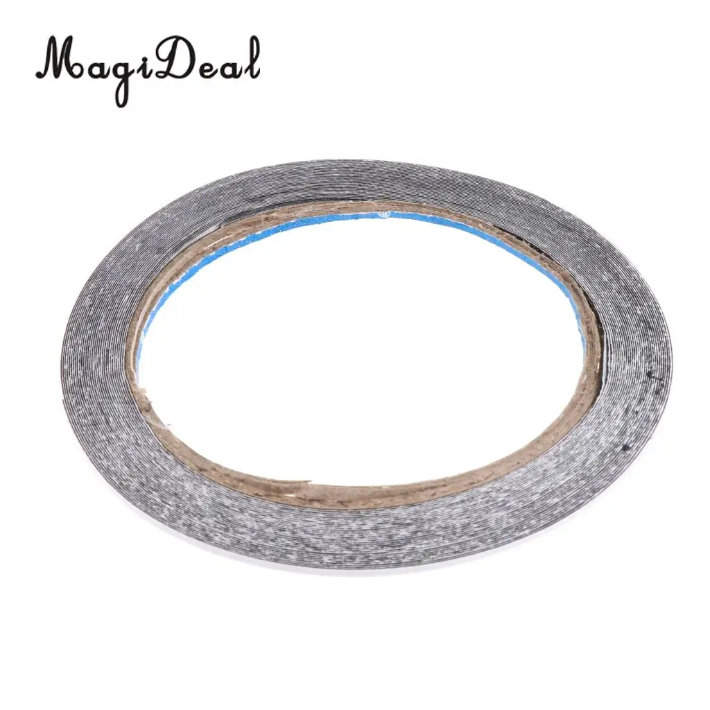 MagiDeal 1 Roll Adhesive Feather Tape Glue Archery Arrow Accessories DIY Black 10M