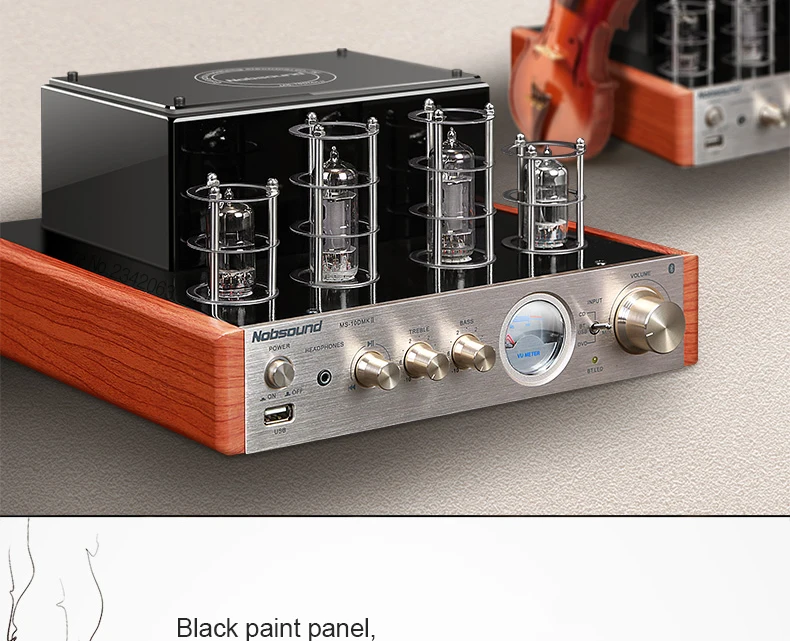 Cheap Nobsound MS-10DMKII MP3 HiFi 2.0 Home Audio Bluetooth Vacuum Tube Integrated Amplifier Input USB/AUX Power Amplifier 6P1*2+6N1*2 2 Cheap Nobsound MS-10DMKII MP3 HiFi 2.0 Home Audio Bluetooth Vacuum Tube Integrated Amplifier Input USB/AUX Power Amplifier 6P1*2+6N1*2 2