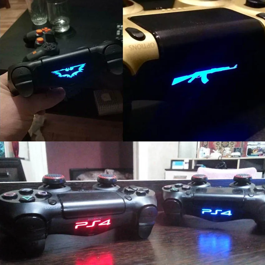 Модный пользовательский 2 шт. игровой светильник Виниловые наклейки Наклейка светодиодный светильник для Playstation Dualshock 4 PS4 PRO тонкий контроллер
